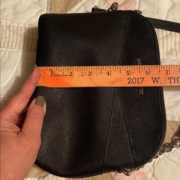 New Michael Kors Crossbody Black Silver accents - Picture 8 of 8
